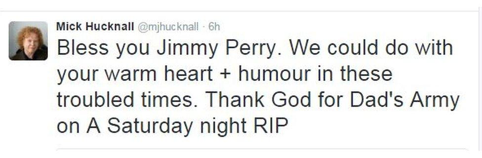 Mick Hucknall tweet