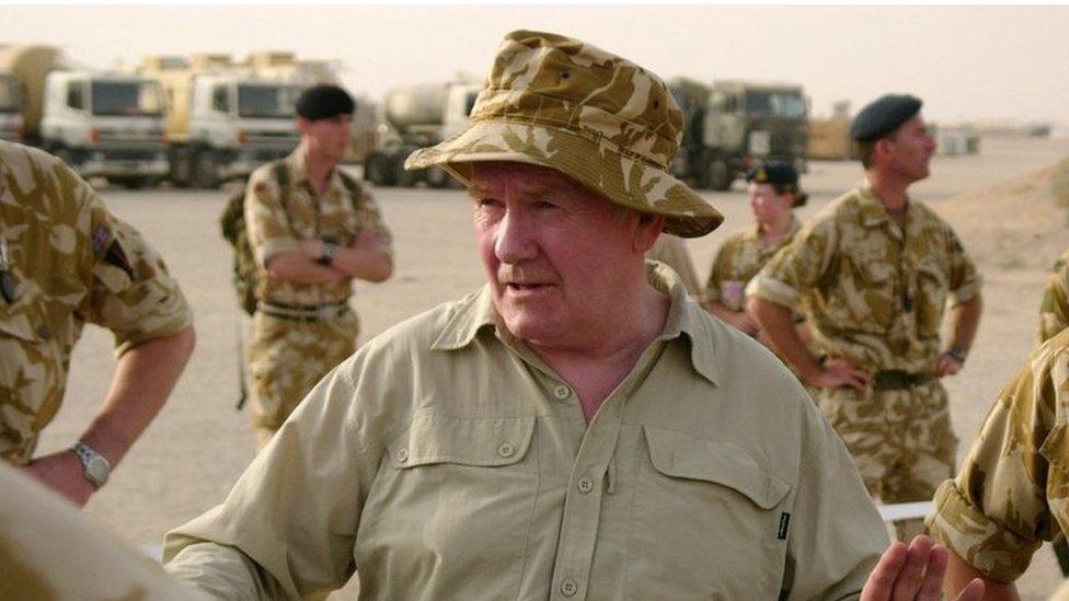 John Reid in Basra in 2005