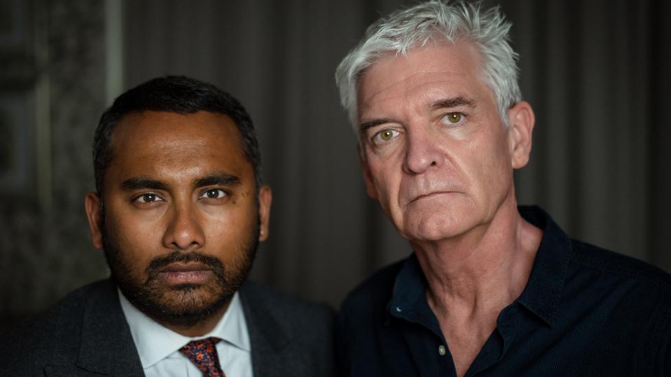 Amol Rajan and Phillip Schofield