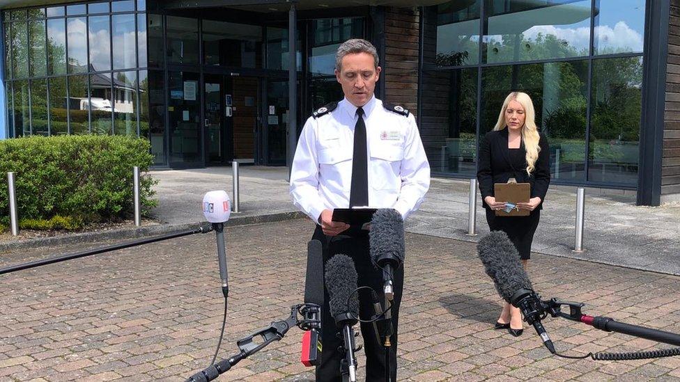 Assistant Chief Constable Craig Holden and Family Liaison Officer Detective Sergeant Faye Satchwell-Bennett