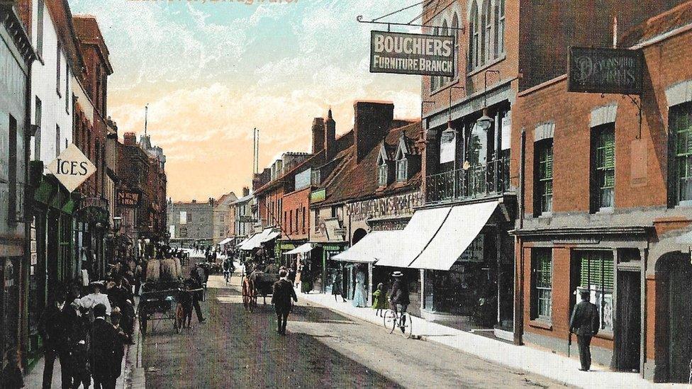 Vintage postcard depicting Bridgwater