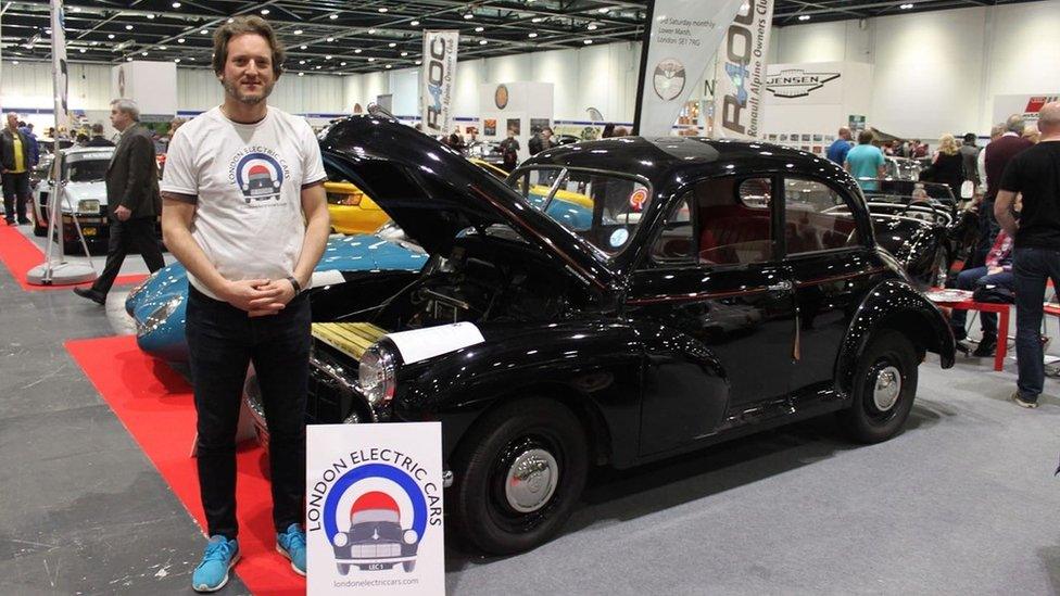 Matthew and his Morris Minor