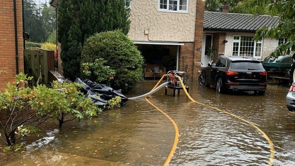 homes were flooded in Carlisle