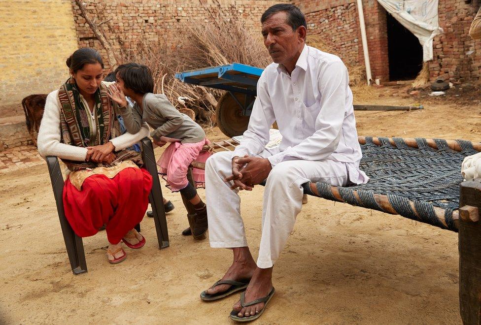 Sneh with her father