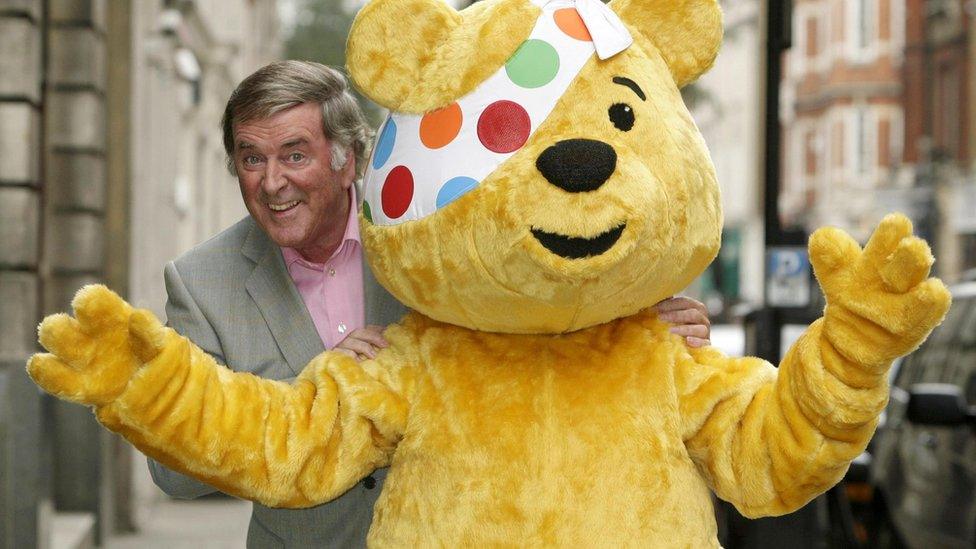 Sir Terry Wogan and Pudsey Bear