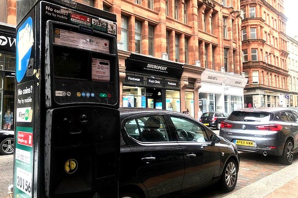 on-street parking bays