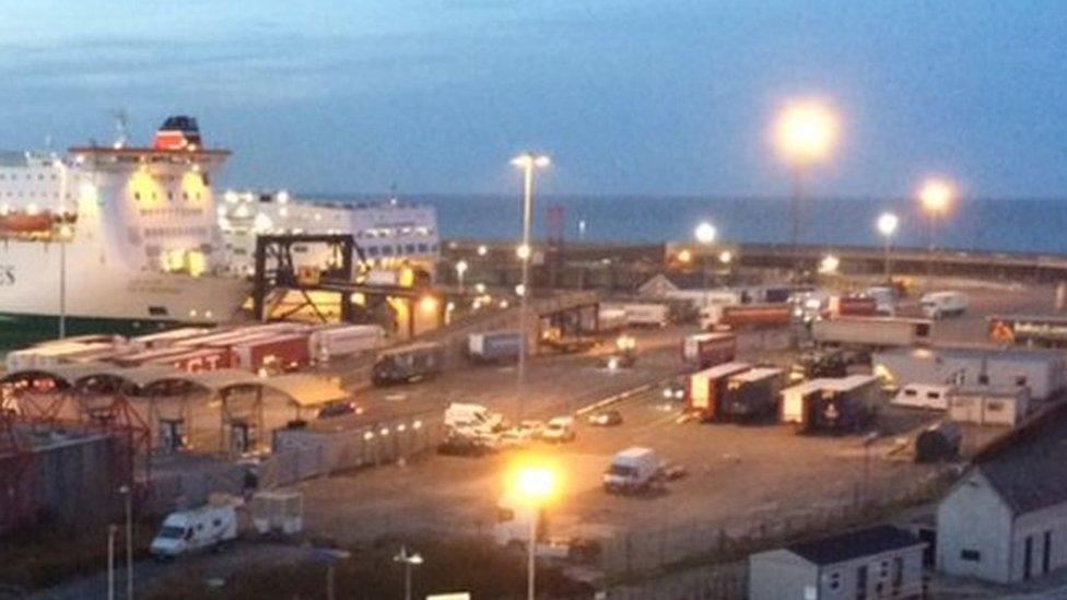 Ferry scene Rosslare