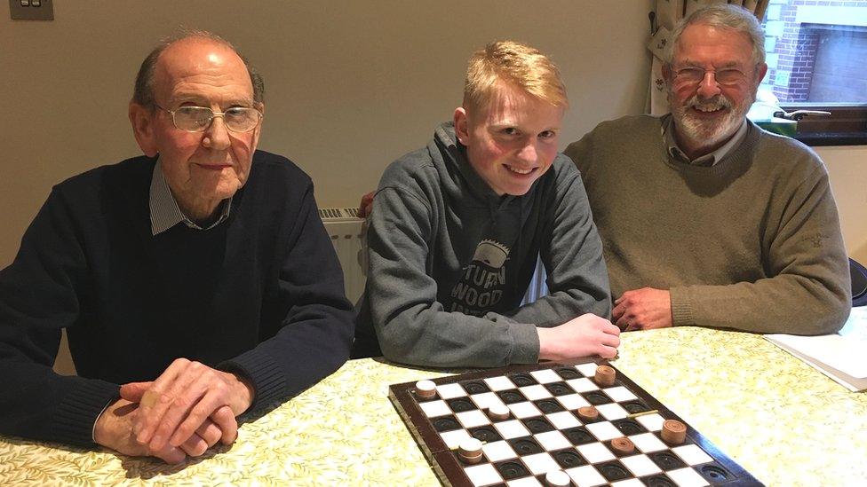 Emyr Jones, Chris Roberts and Godfrey Williams