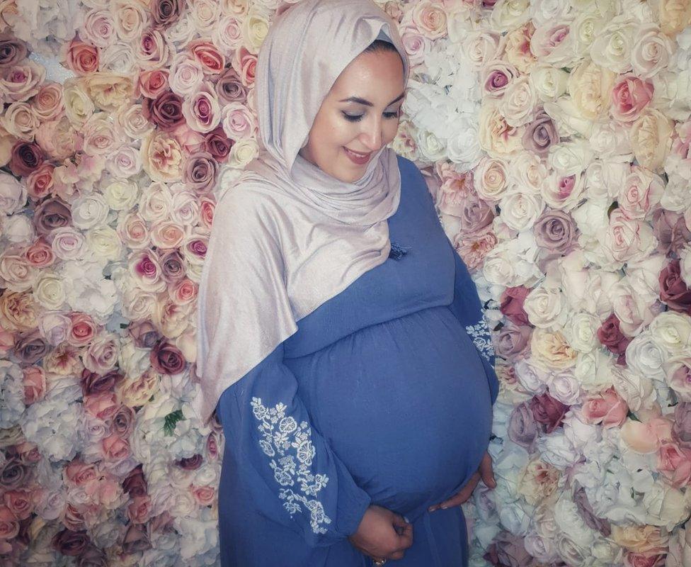 Nadia Hussein is due to give birth imminently