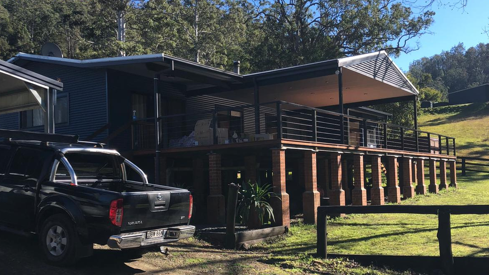 The Costigans' family home before the flood hit it