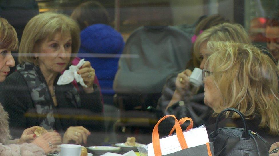 Women chatting in Marseille