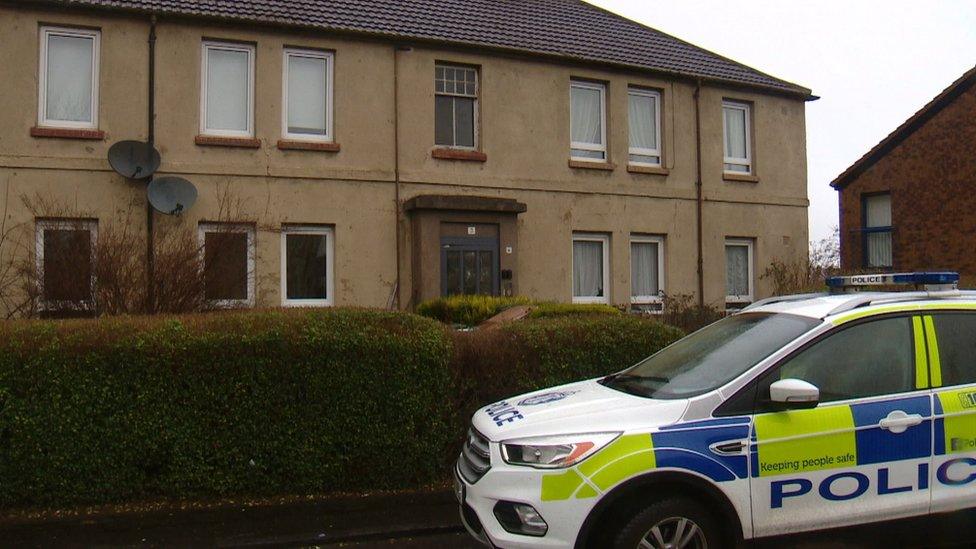 Police outside house