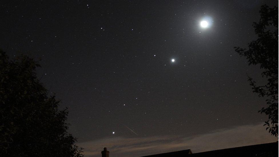 Mars. Jupiter and Venus