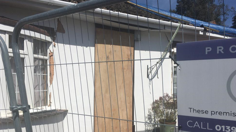 Dennyshill Care Home boarded up