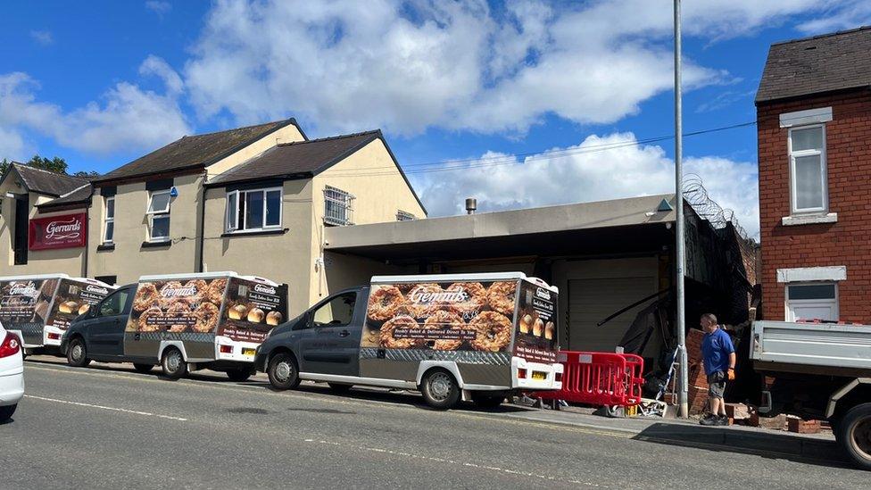 Wrexham bakery crash