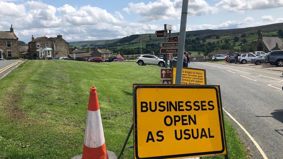 Sign in Yorkshire Dales