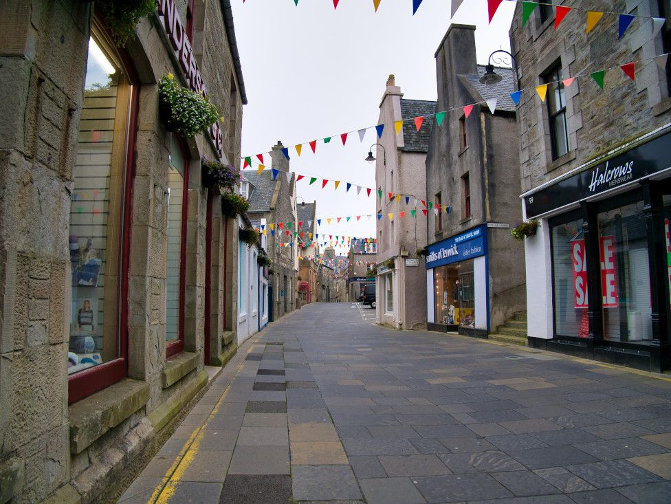 Street in Lerwick, Shetland