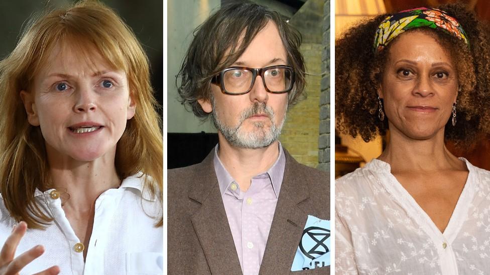 Maxine Peake, Jarvis Cocker and Bernadine Evaristo