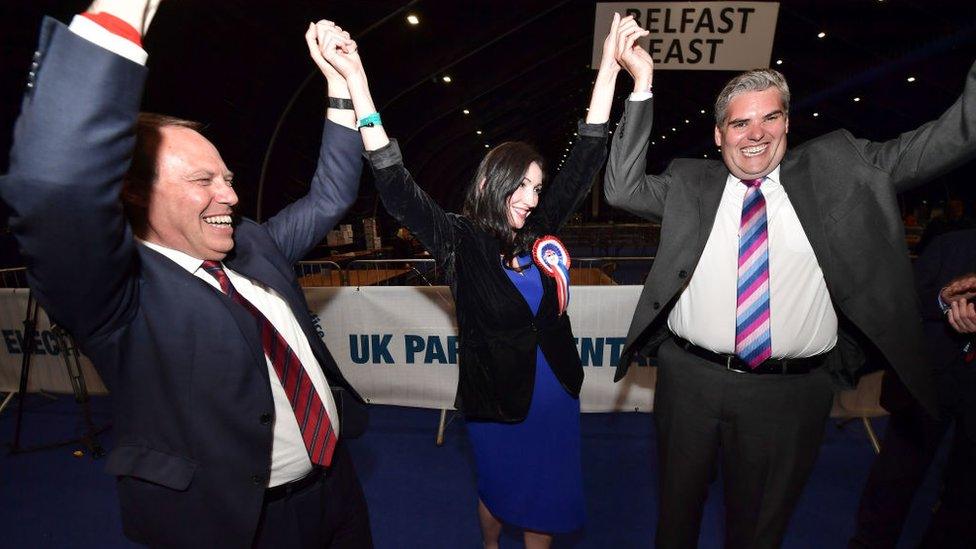 DUP celebrating