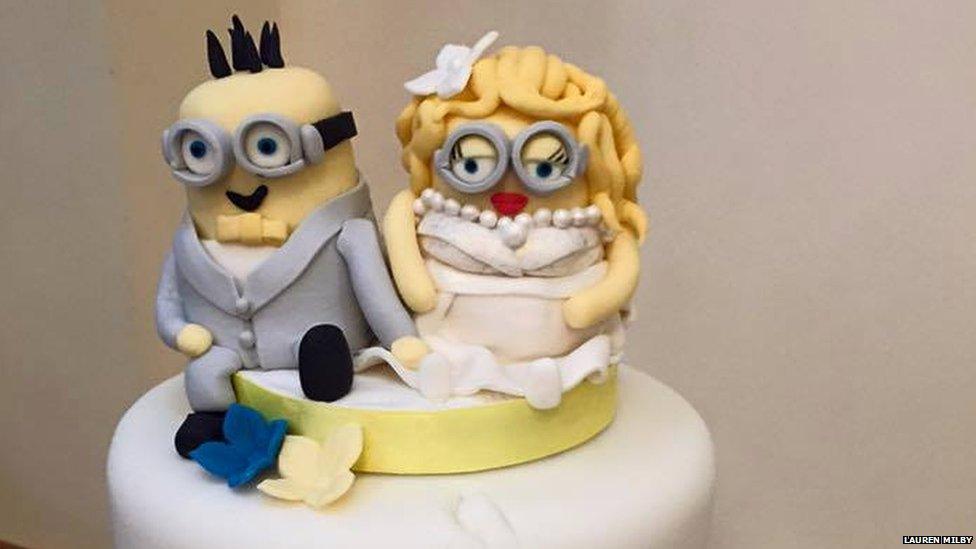 Minion cake toppers