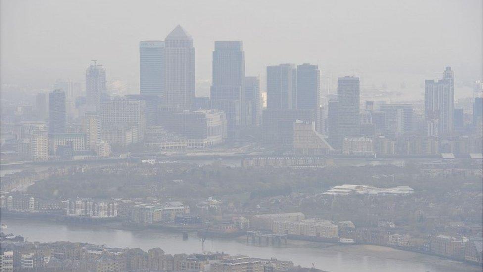 Air pollution over London