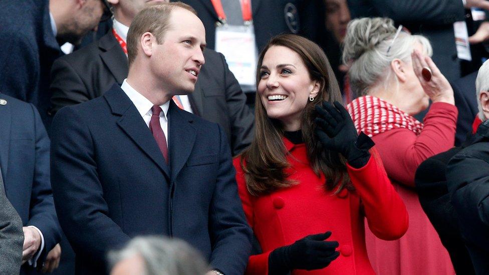 The Duke and Duchess of Cambridge at the Stade de France