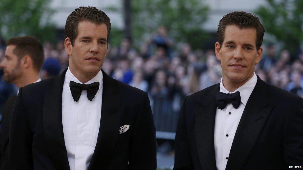 Entrepreneurs Tyler and Cameron Winklevoss