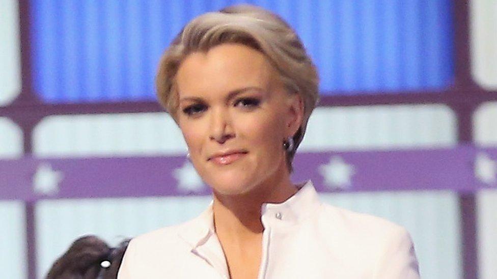 Megyn Kelly at the Republican presidential debate sponsored by Fox News at the Fox Theatre in Detroit, 3 March 2016