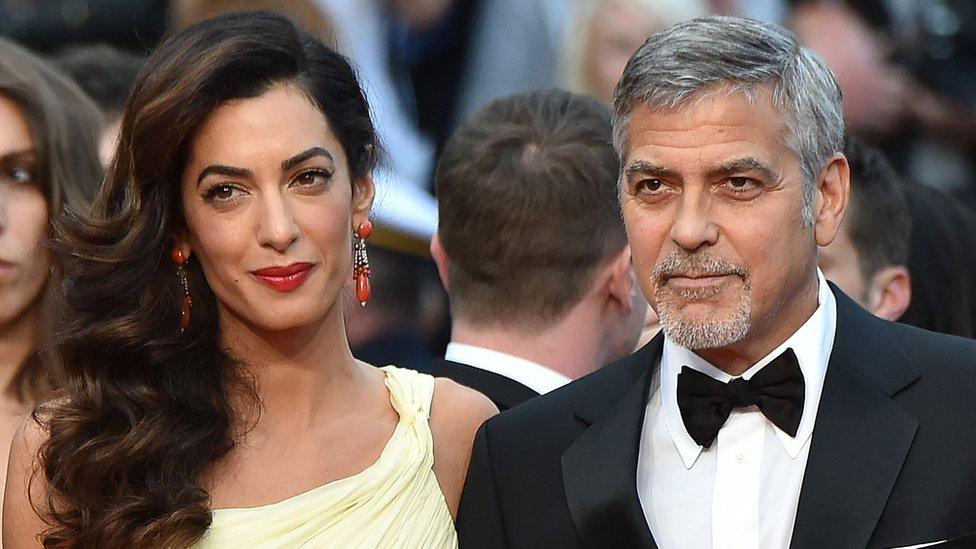 Amal and George Clooney