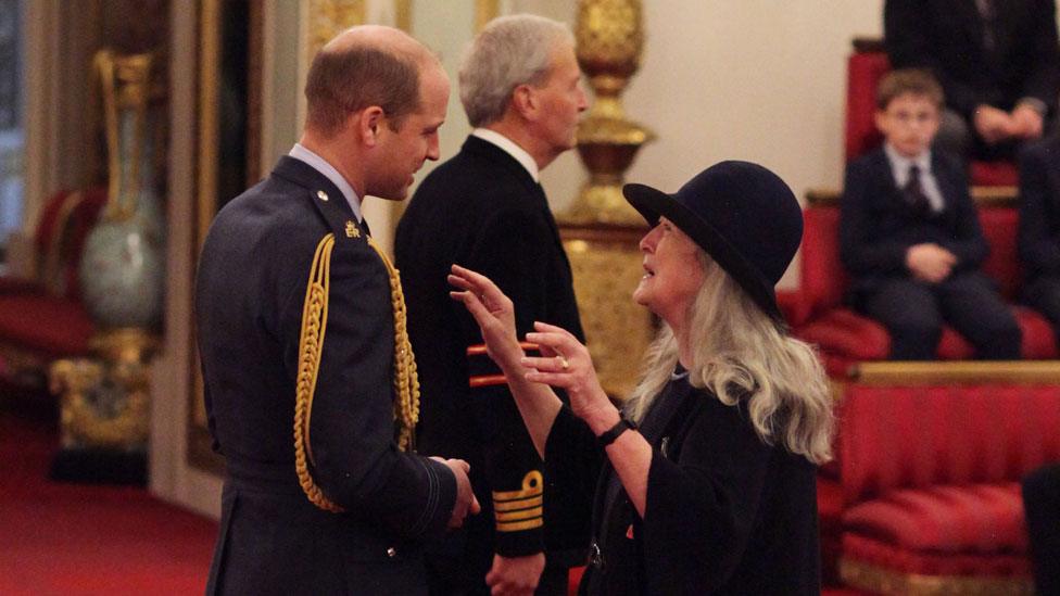 Mary Beard with Prince William