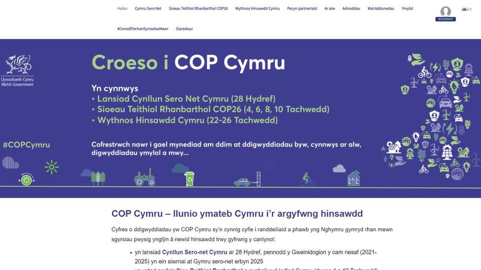 Gwefan COP Cymru