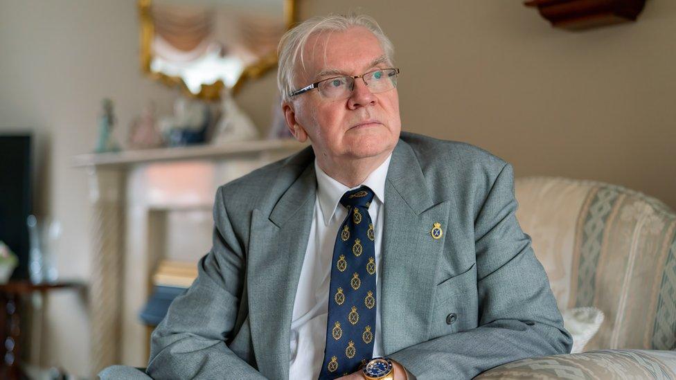 Jeff in his home in Aberfan