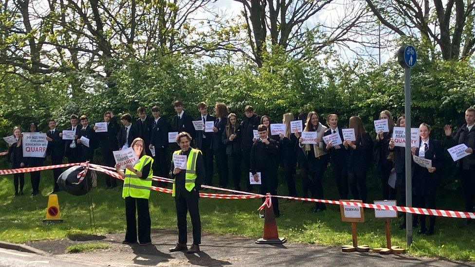 Hamble School protest