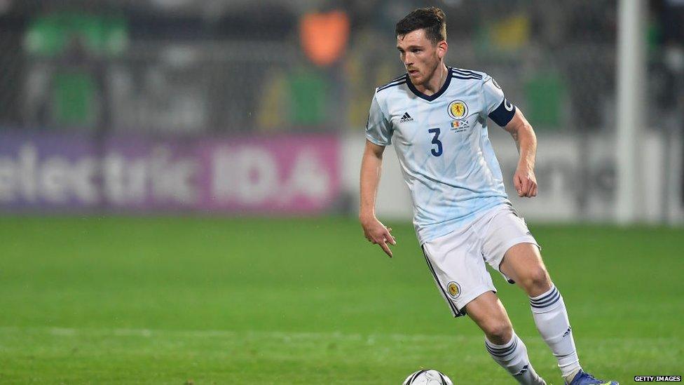 Scotland Captain Andrew Robertson