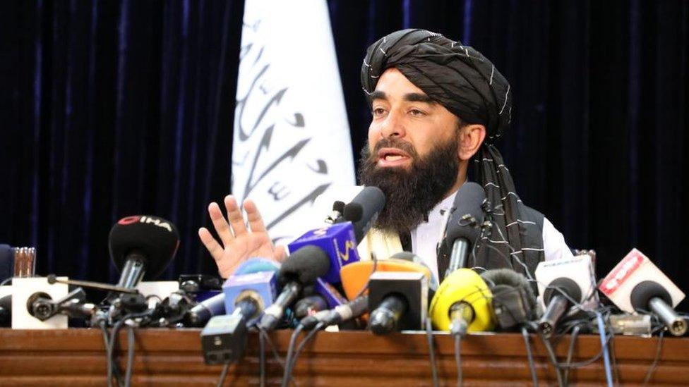 Taliban spokesperson Zabihullah Mujahid