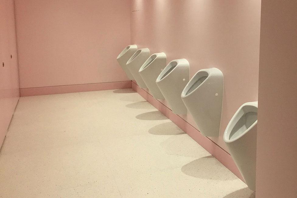 Urinals in the V&A Exhibition Road Quarter