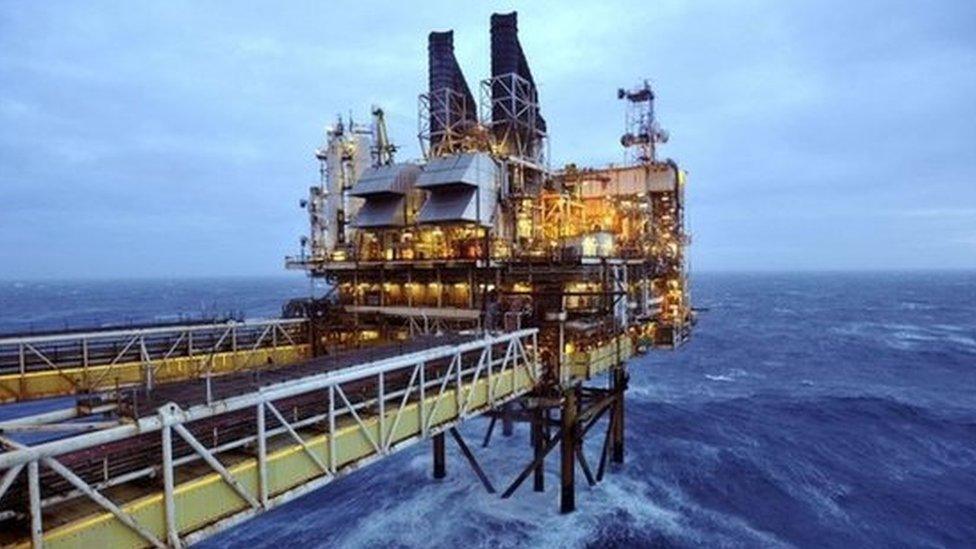 Rig in north sea