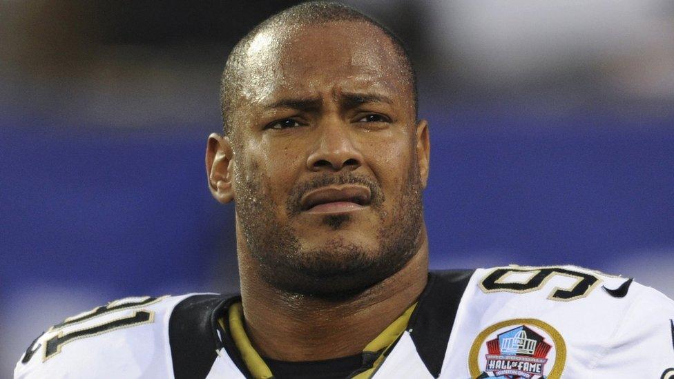 New Orleans Saints defensive end Will Smith in an NFL game against New York Giants in East Rutherford, N.J. 9 Dec 2012