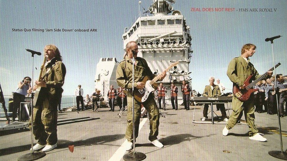 Status Quo on HMS Ark Royal