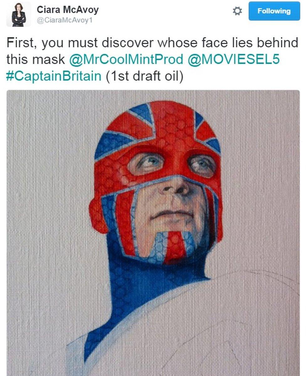 Ciara McAvoy's visualisation of a new Captain Britain