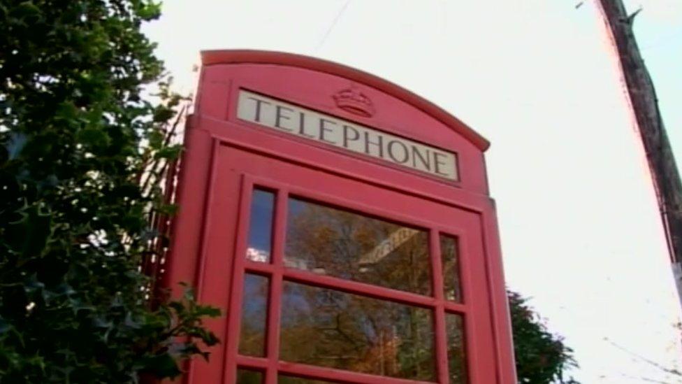 A red phone box in Shropshire