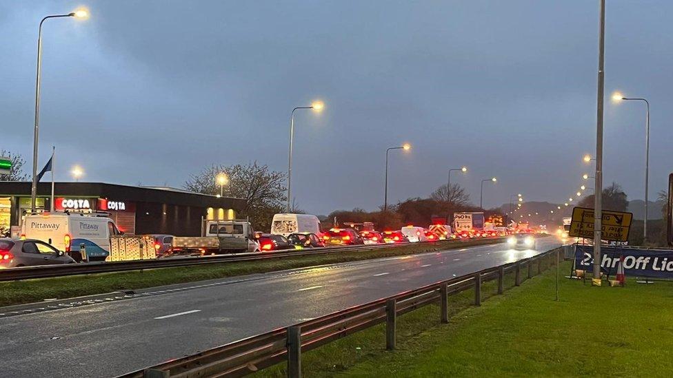 A63 delays