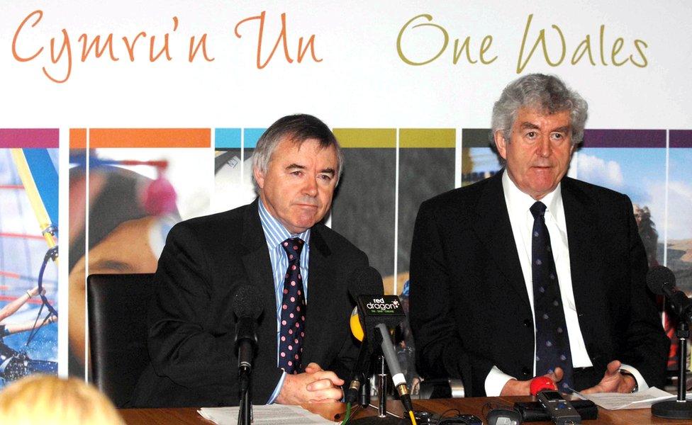 Ieuan Wyn Jones and Rhodri Morgan