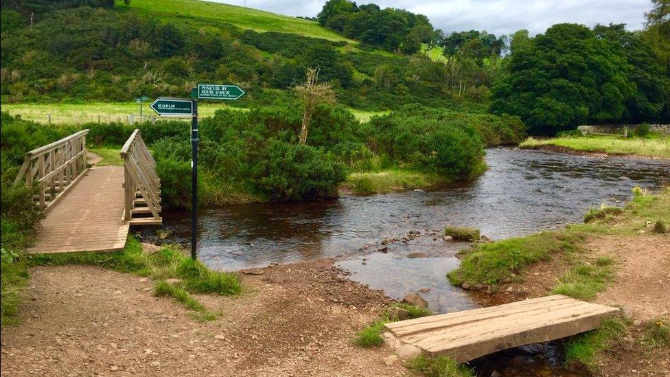 Public footpath in the Pentland Hills