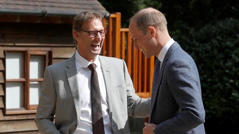 Tony Adams and Prince William