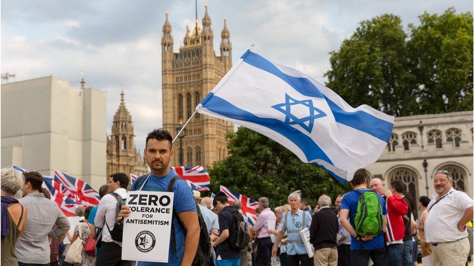 Protest against antisemitism in the Labour Party