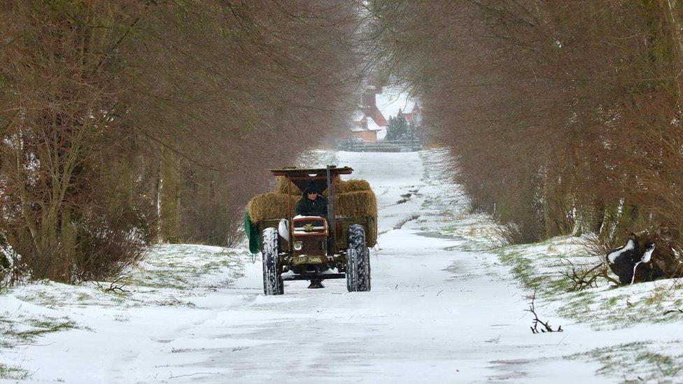 A tractor in Sudbury