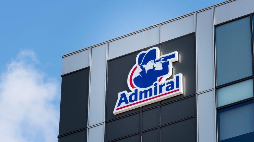 Admiral logo on an office