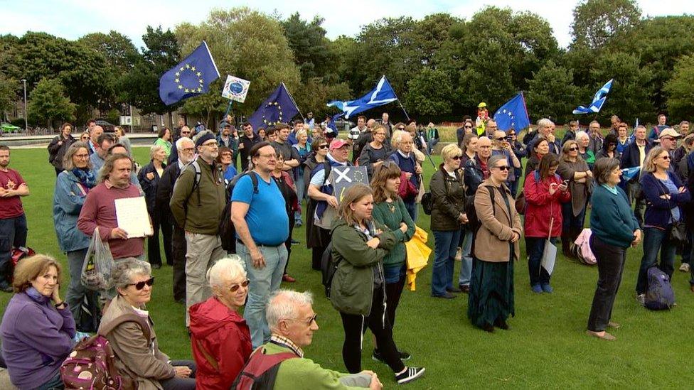 Rally in Edinburgh