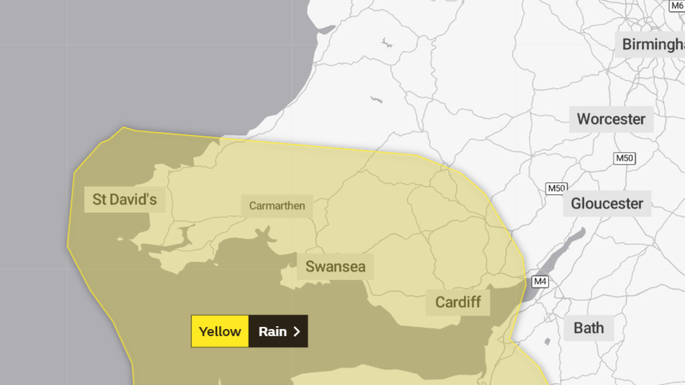 Weather warning Thursday to Saturday